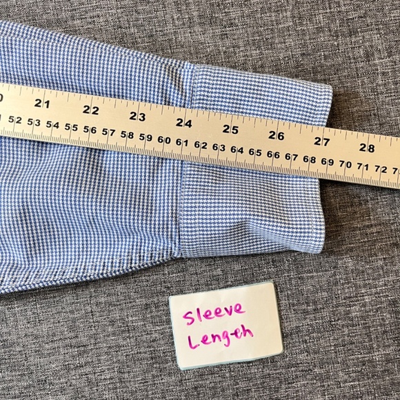 Psycho Bunny Check Button Down Long Sleeve Shirt - Men's Size L - Blue - Picture 9 of 11